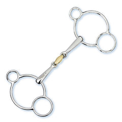 Stubben Steeltec 3-Ring Gag Double Broken Snaffle Bit 2280 - North Shore Saddlery