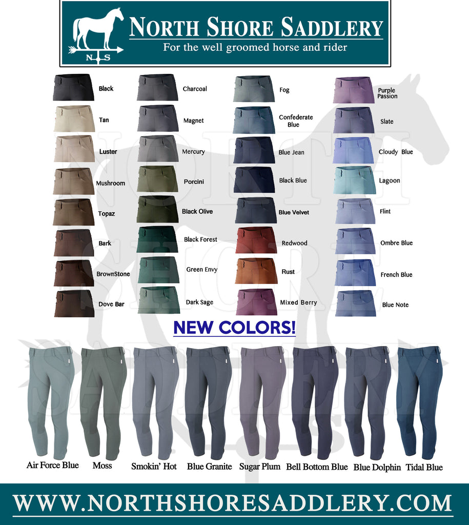 Tailored Sportsman Trophy Hunter Low Rise Side Zip Breech Colors