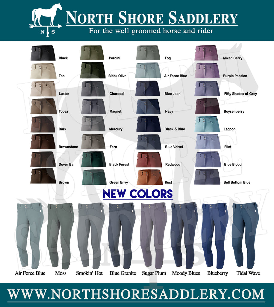 Tailored Sportsman Trophy Hunter Low Rise Front Zip Breech Colors