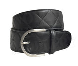 Tailored Sportsman Quilted Leather C Belt - North Shore Saddlery