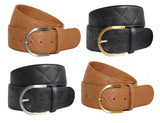 Tailored Sportsman Quilted Leather C Belt - North Shore Saddlery