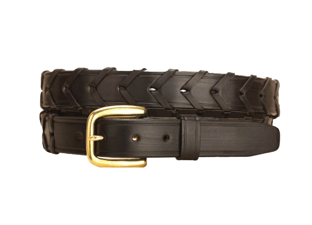 Tory Leather 1 1/4” Laced Belt