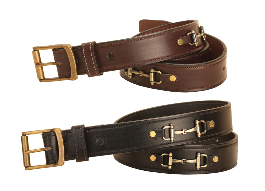 Tory Leather 1 1/2"  Snaffle Bit Belt